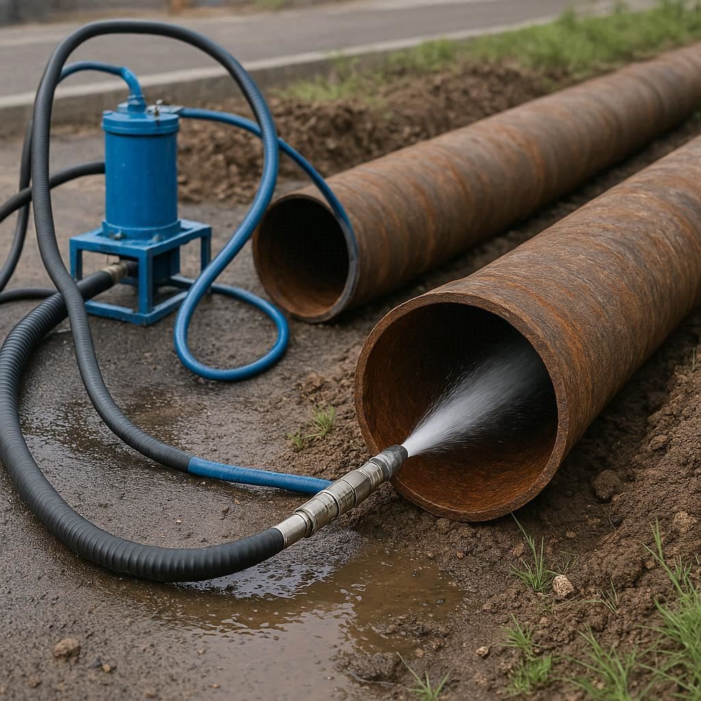 Гидродинамическая прочистка водопроводных труб в Солнечногорске